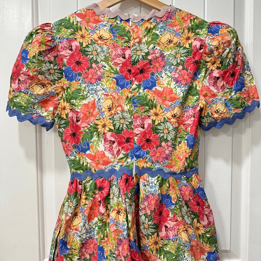 Aureum Madeleine Floral Multicolor Midi Dress - Picture 6 of 9